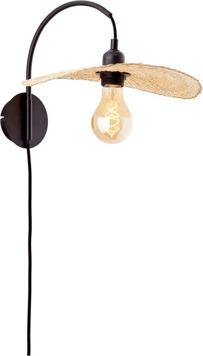 Brilliant Jefter Wandlamp - Beige/Zwart
