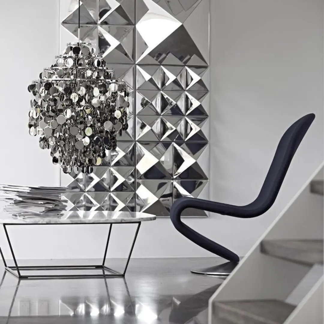 Verpan Fun 0DA Hanglamp - Chroom - Ø53cm