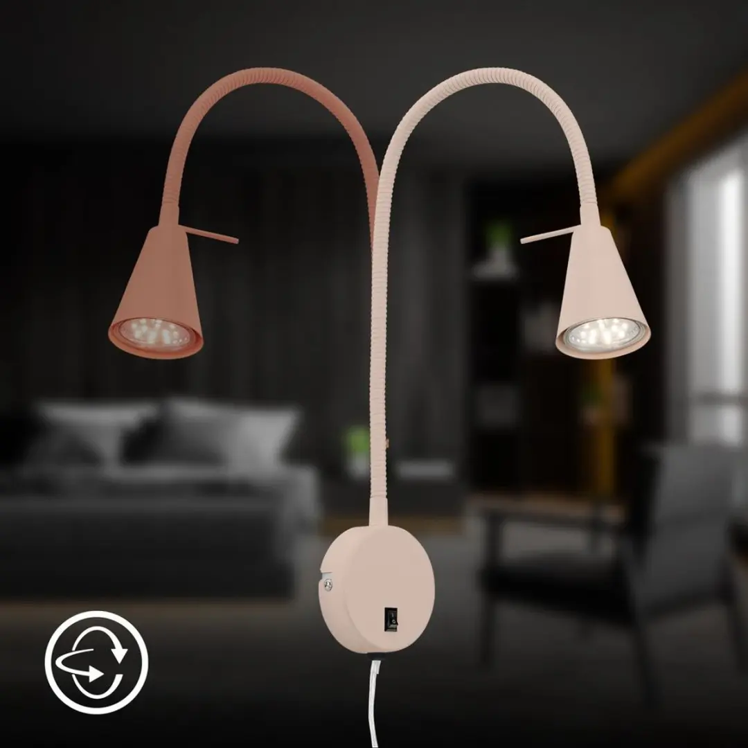 Briloner Tusa LED Wandlamp 4.7W - Warm wit - Beige