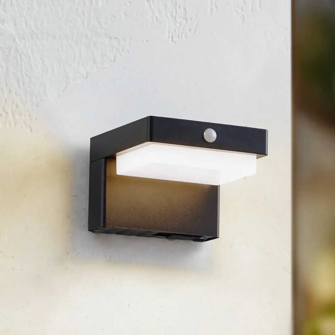 Lindby Solar Buitenlamp 1 Licht - Zwart/Wit