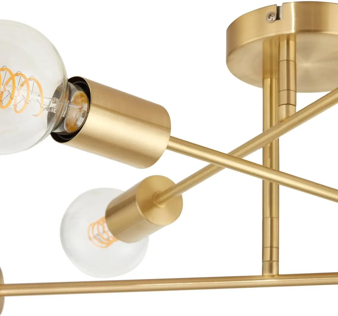 Lindby Plafondlamp 6x15W E27 - Goud