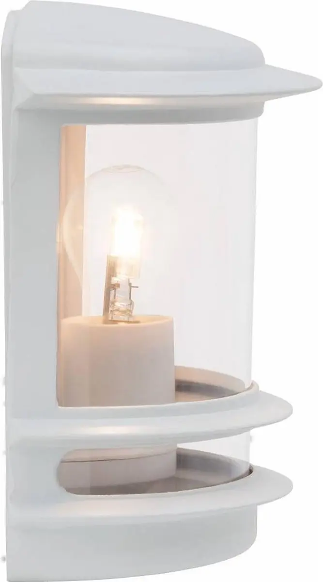 Brilliant Hollywood Buiten Wandlamp - Transparant/Wit