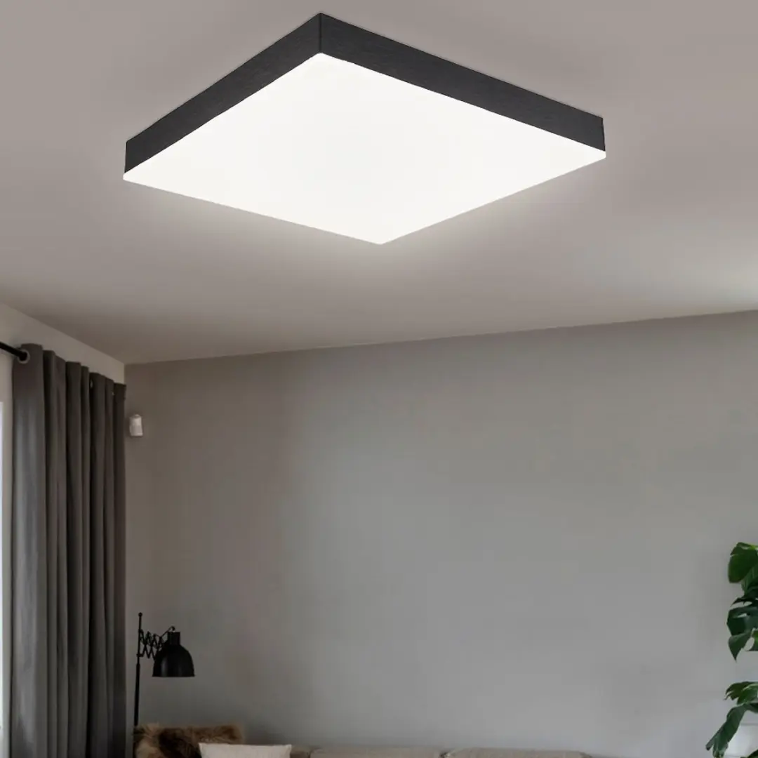 Globo Plafondlamp Zwart - 18W 1200lm Warm Wit 3000K - afbeelding 6 van 6