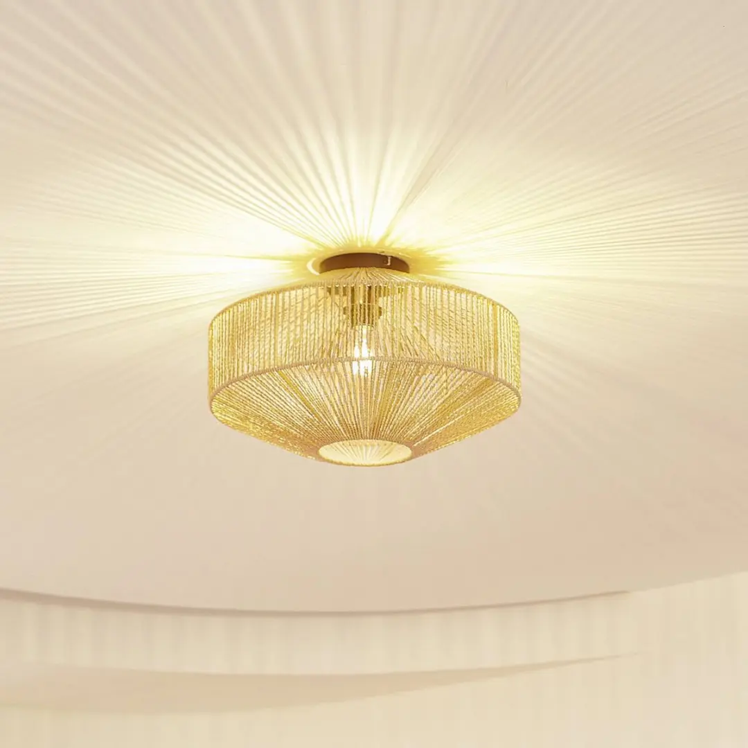 Lindby Plafondlamp IJzer Papier 40cm
