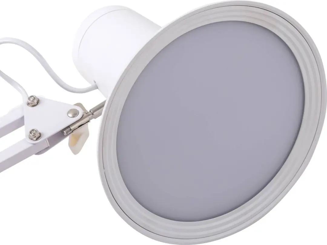 Lindby Klemlamp Metaal Kunststof 70cm - 1 Lichtpunt - Wit