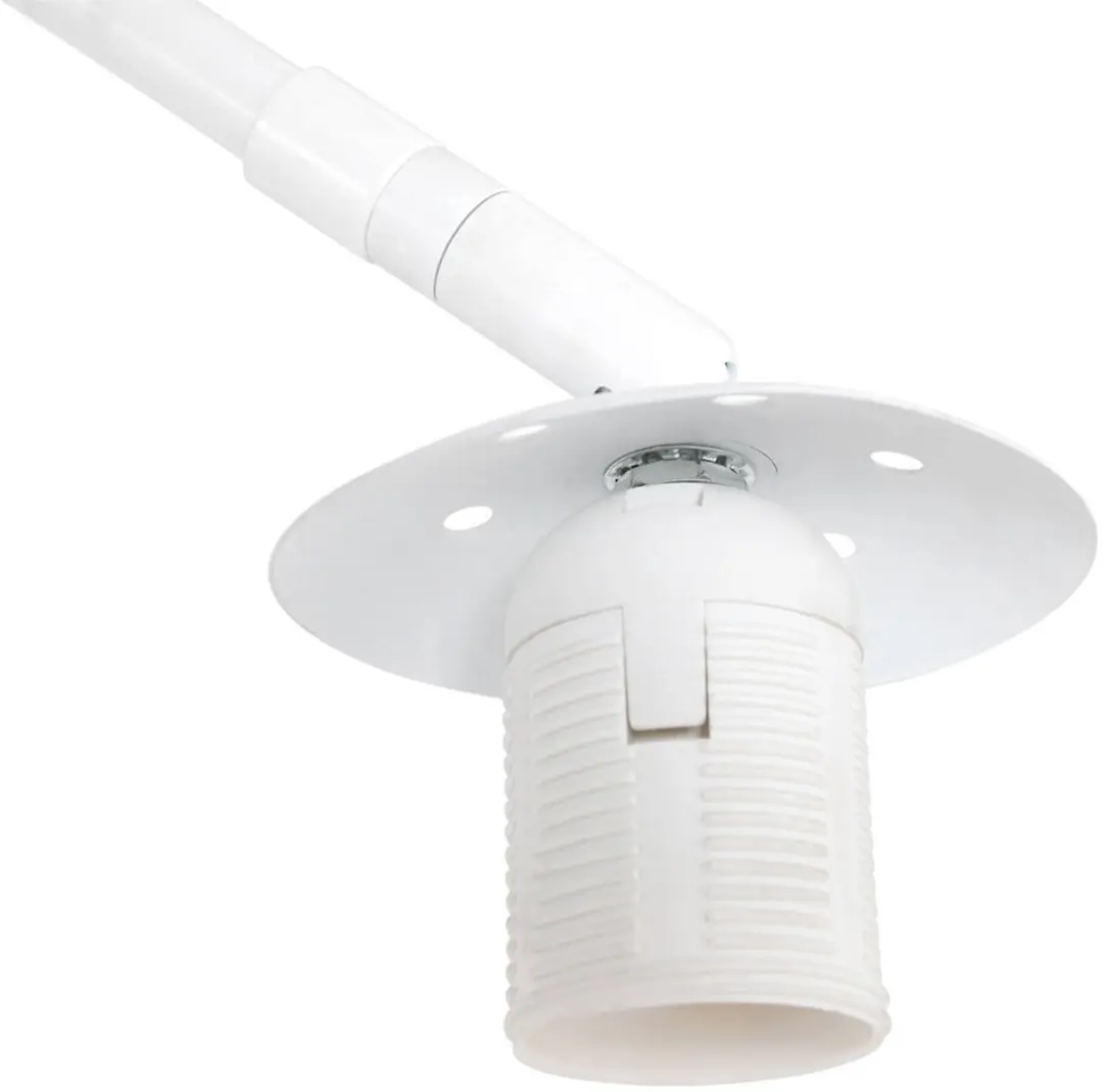 Steinhauer Sparkled Light 3964W Vloerlamp - 40W - Wit/Zwart - 240cm