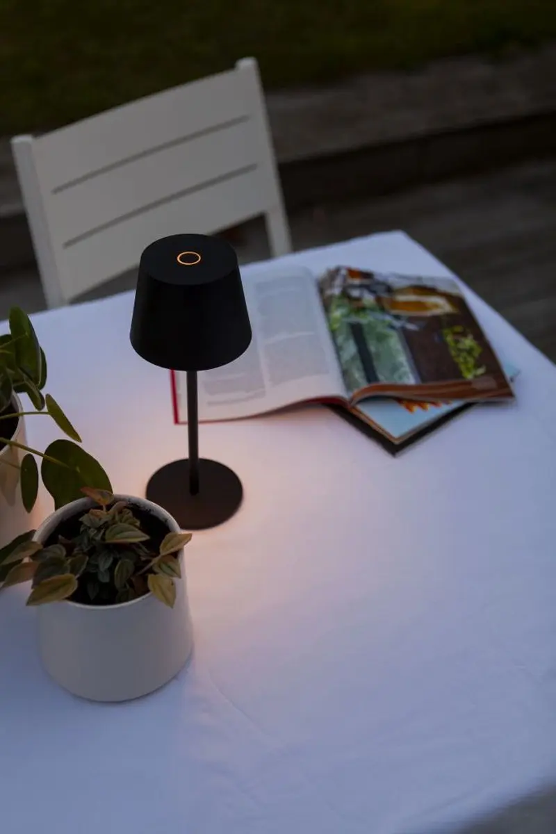 Lutec Roble LED Tafellamp - 100 Lumen 3000K Mat Zwart