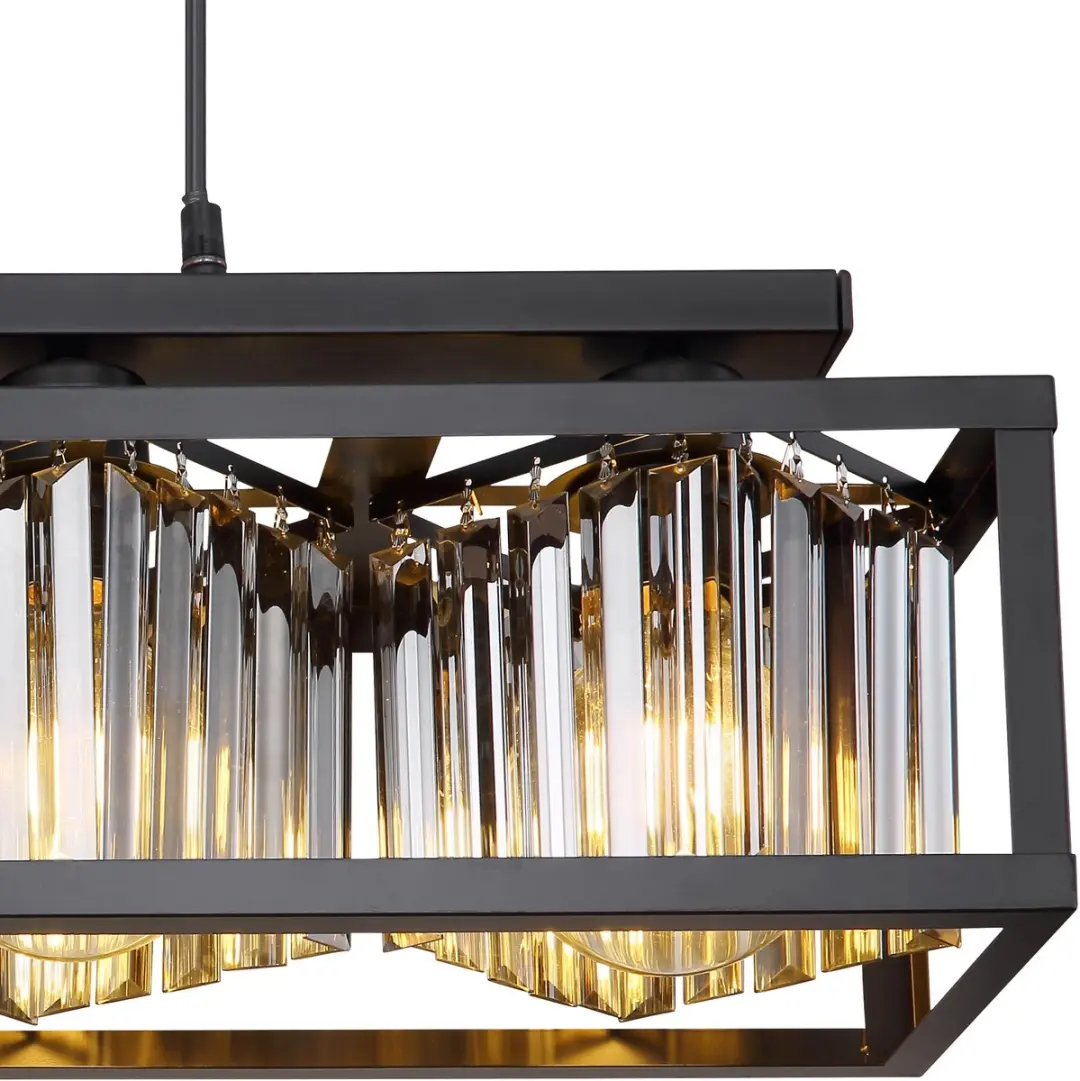 Globo Mathilde Hanglamp - 4x E27 - Zwart