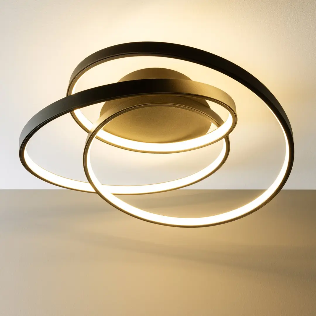 Brilliant Labyrinth Plafondlamp 42W - Zwart - afbeelding 6 van 6