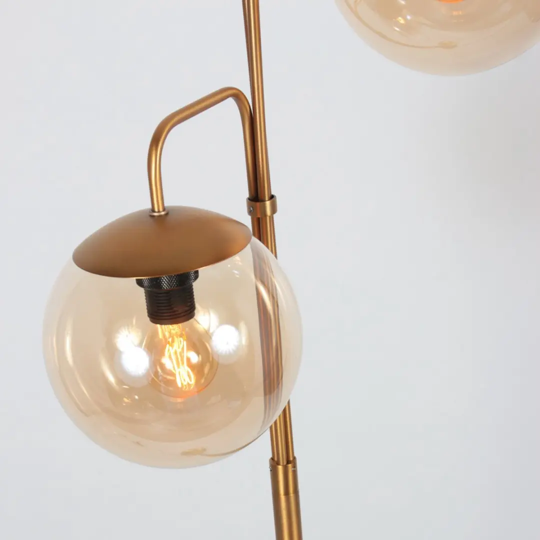 Steinhauer Bollique 4611BR Vloerlamp - 3 Lichtpunten - 173 cm - Brons