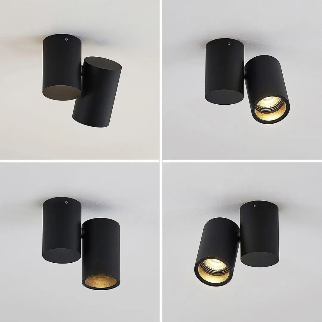 ARCCHIO Gesina+ Plafondlamp GU10 - 1 Lichtpunt - Zwart - afbeelding 6 van 6