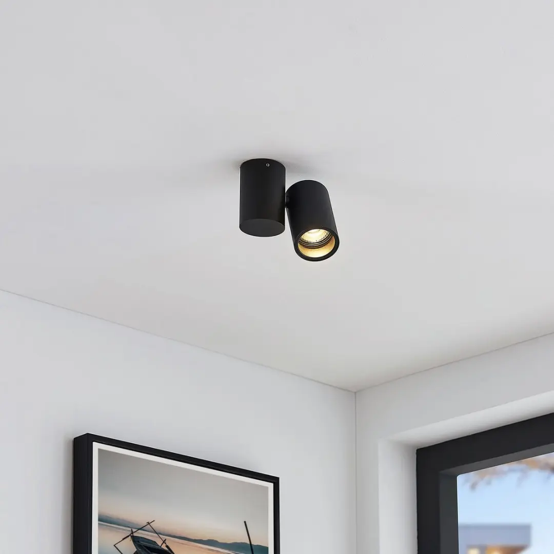 ARCCHIO Gesina+ Plafondlamp GU10 - 1 Lichtpunt - Zwart