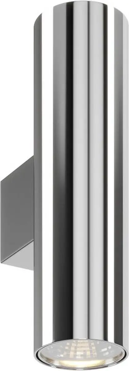 Euluna Wandlamp 2 Lichtpunten GU10 - 18cm - Chroom - afbeelding 6 van 6