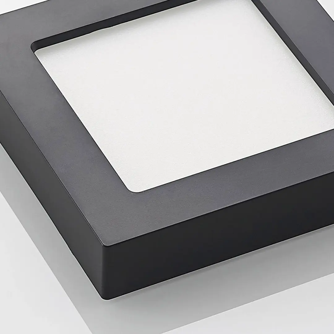PRIOS LED Plafondlamp CCT 12W - Zwart/Wit
