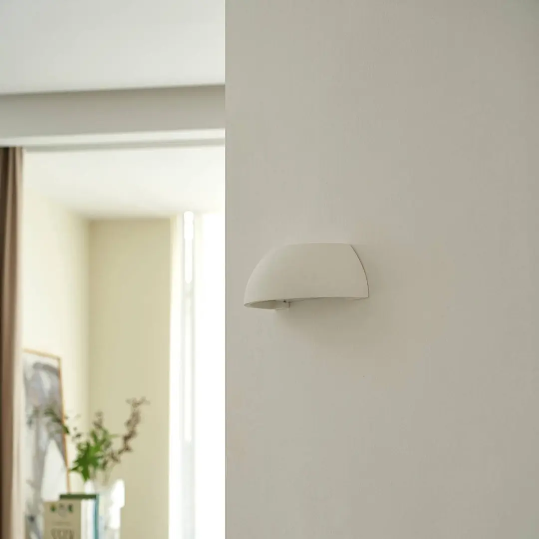 Lindby Wandlamp Gips Metaal Glas E14 - 1 Lichtpunt - Wit