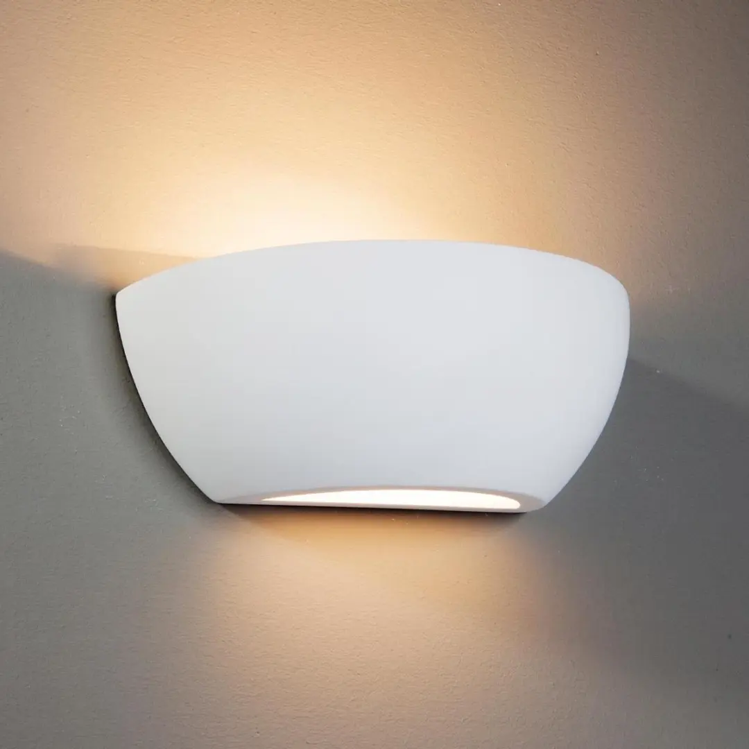 Lindby Wandlamp Gips Metaal Glas E14