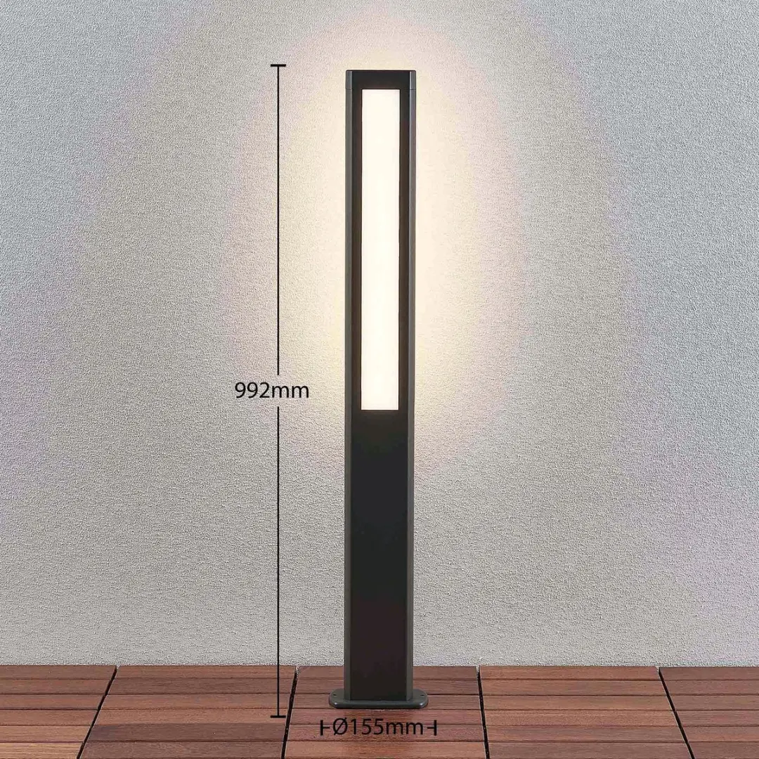 Lucande LED Buitenlamp 2x 5.5W - Antraciet/Wit