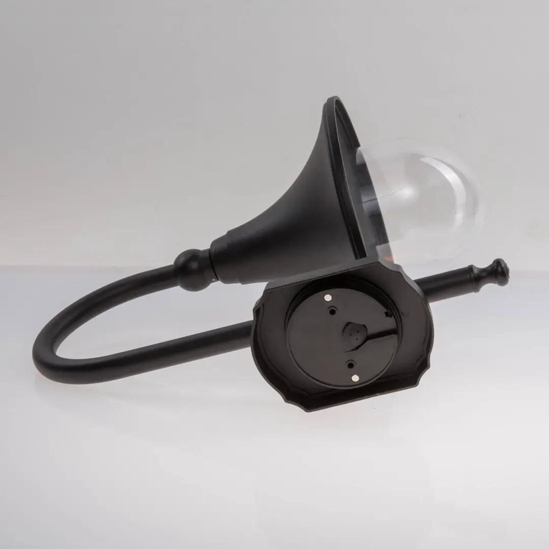 Lindby Wandlamp Buiten 1 Licht E27 - Zwart/Heldere Glas