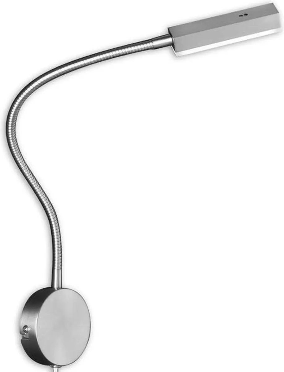 Fischer & Honsel Raix Nachtlamp LED 5W 3000K - Zilver/Nikkel - afbeelding 6 van 6