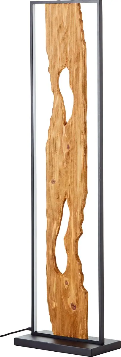 Brilliant Chaumont LED Vloerlamp 20W - Zwart/Hout