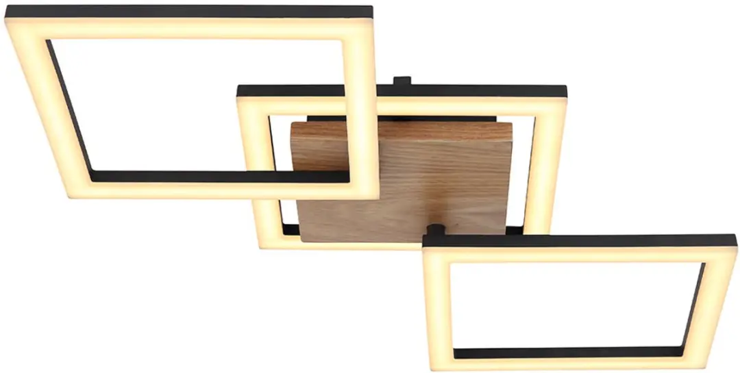 Globo Plafondlamp Hout Draaibaar 30W - 2200 Lm Warm Wit - afbeelding 6 van 6
