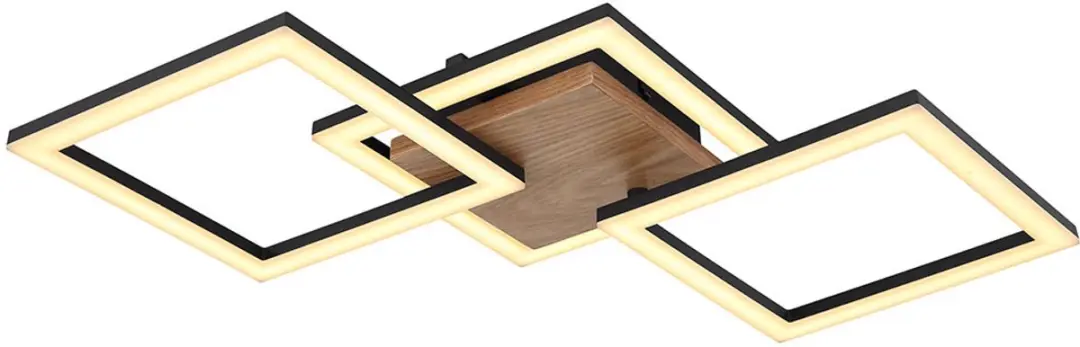 Globo Plafondlamp Hout Draaibaar 30W