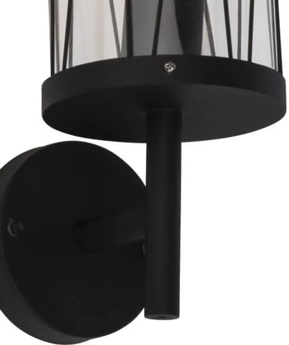 Brilliant REED Buiten Wandlamp E27 IP44 - Zwart - afbeelding 6 van 6