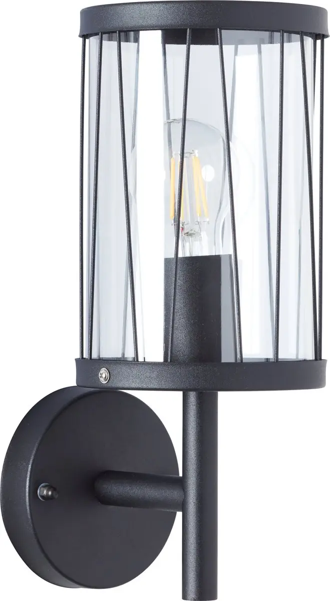 Brilliant REED Buiten Wandlamp E27 IP44 - Zwart