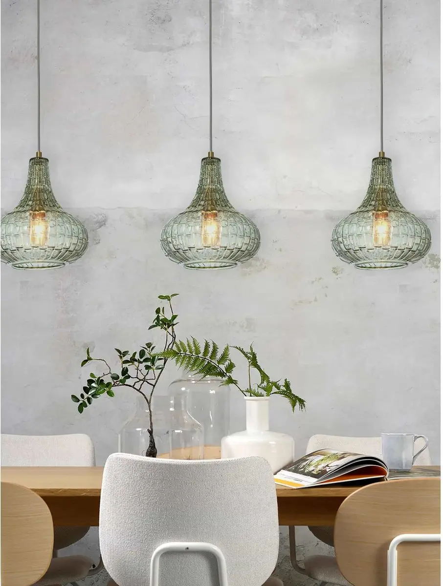 it's about RoMi Venice Hanglamp - Groen - 24x24x28cm - afbeelding 6 van 6