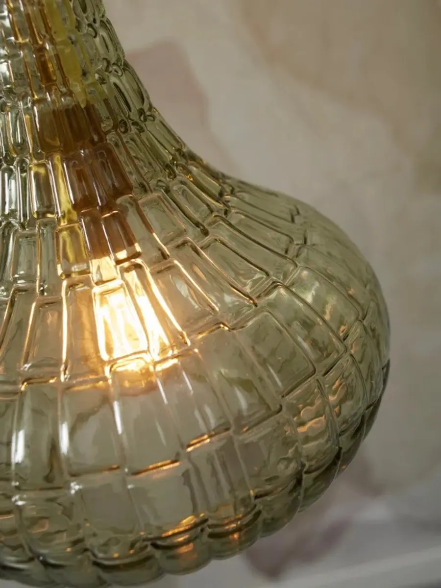 it's about RoMi Venice Hanglamp - Groen - 24x24x28cm