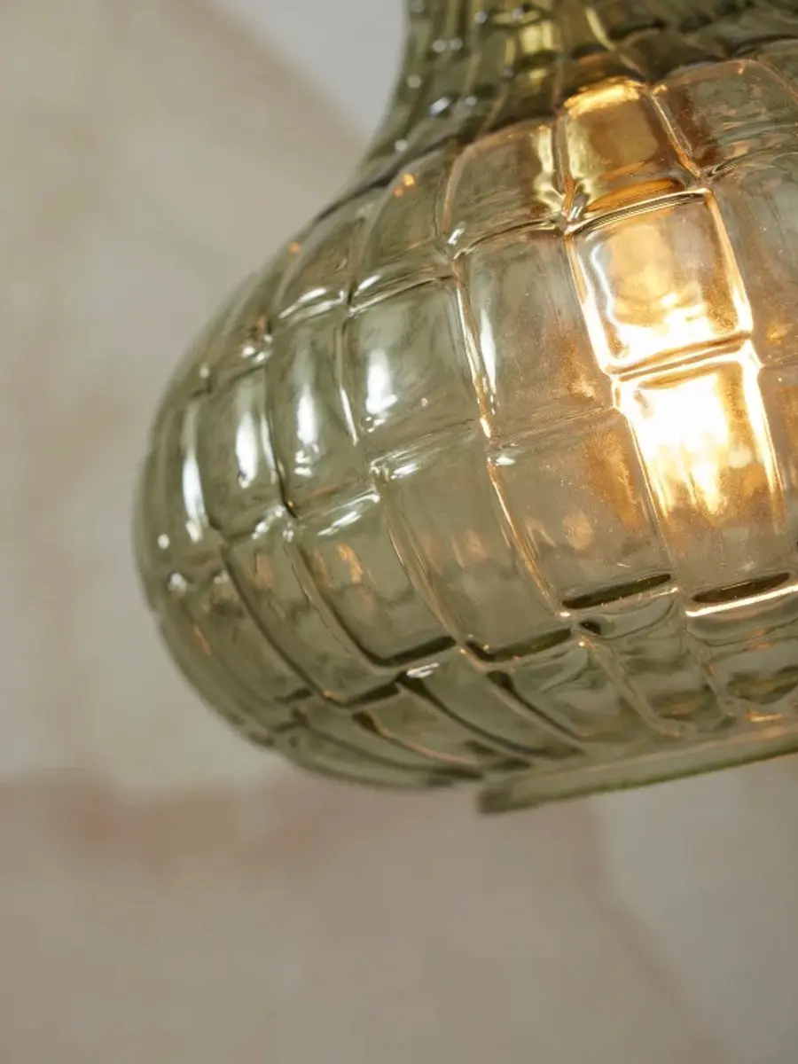 it's about RoMi Venice Hanglamp - Groen - 24x24x28cm