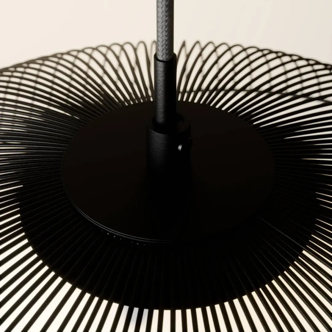 Lindby Hanglamp 1 Licht - Staal/Glas - E27 - Zwart/Wit