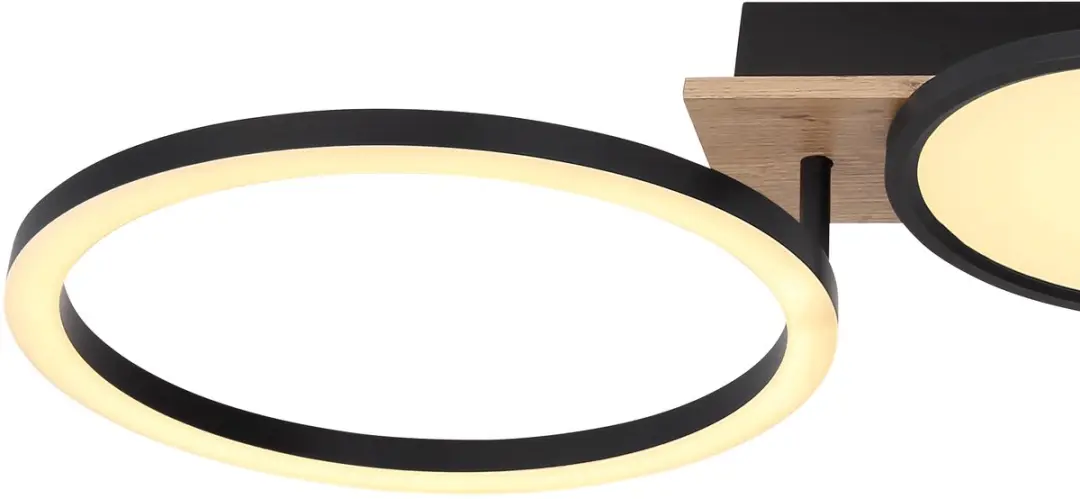Globo Bossy Plafondlamp 30cm - Zwart - LED