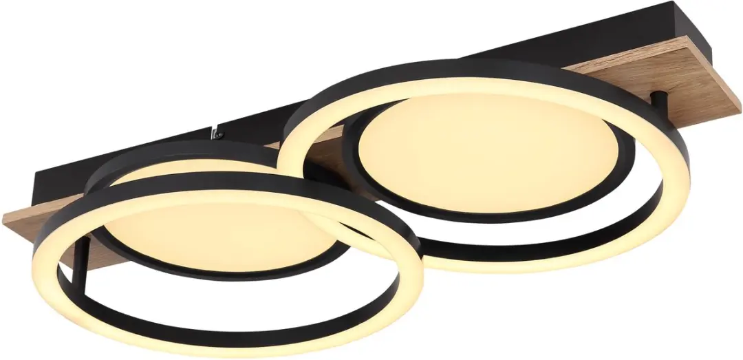 Globo Bossy Plafondlamp 30cm - Zwart - LED