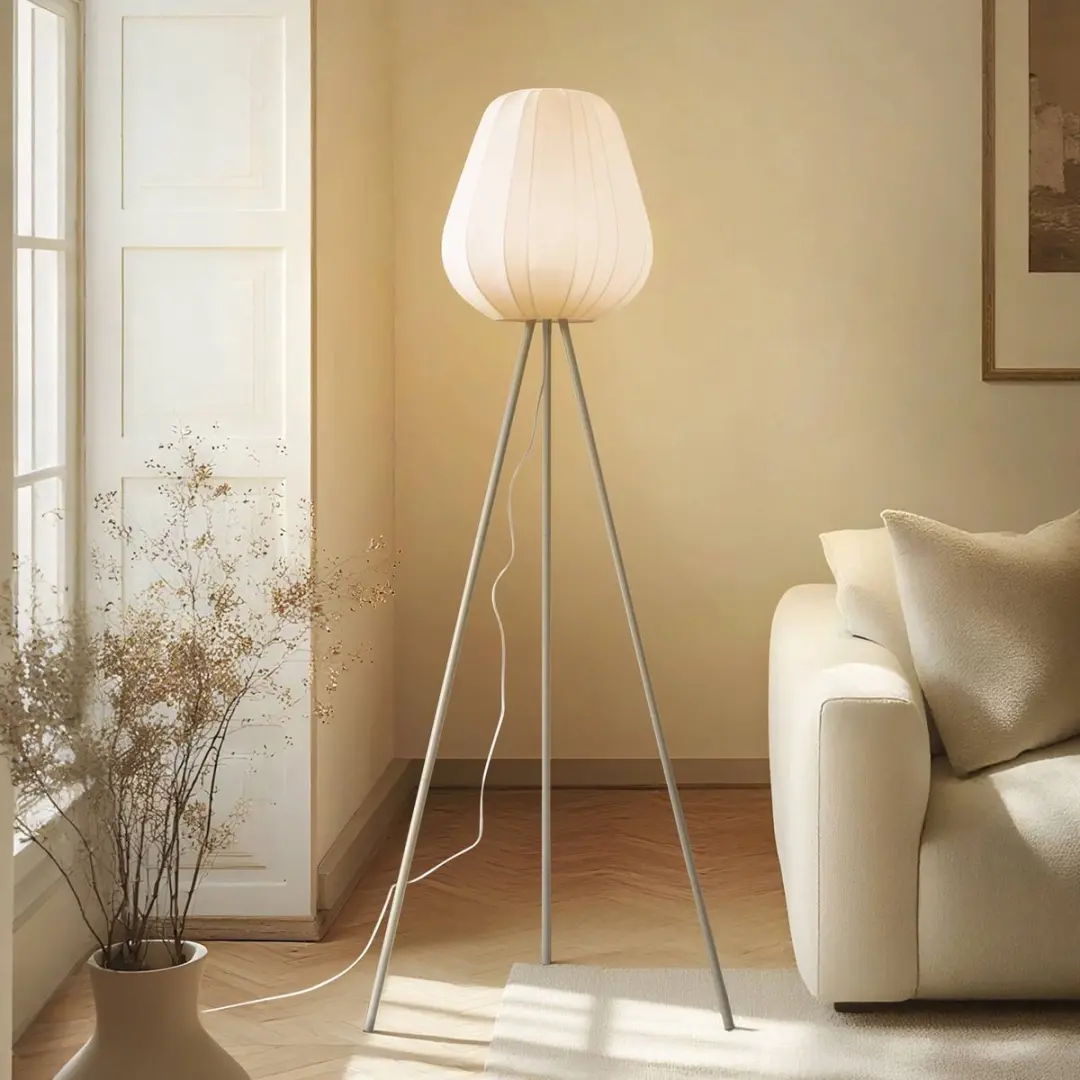 Lindby Vloerlamp Textiel 1 Licht E27