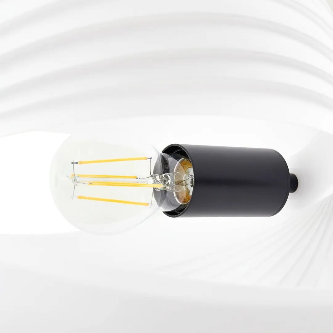 Lucande Vloerlamp 1 Licht - 163cm - Wit/Zwart