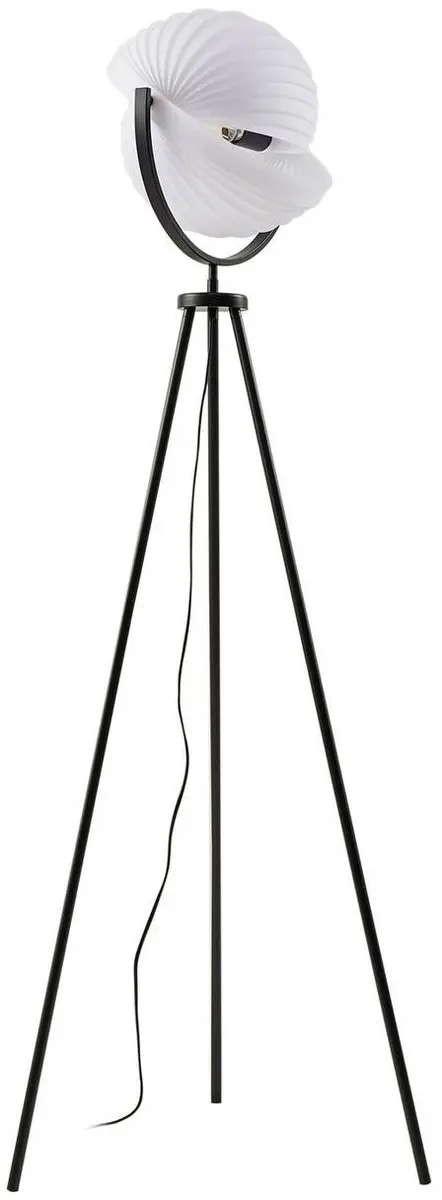 Lucande Vloerlamp 1 Licht - 163cm - Wit/Zwart