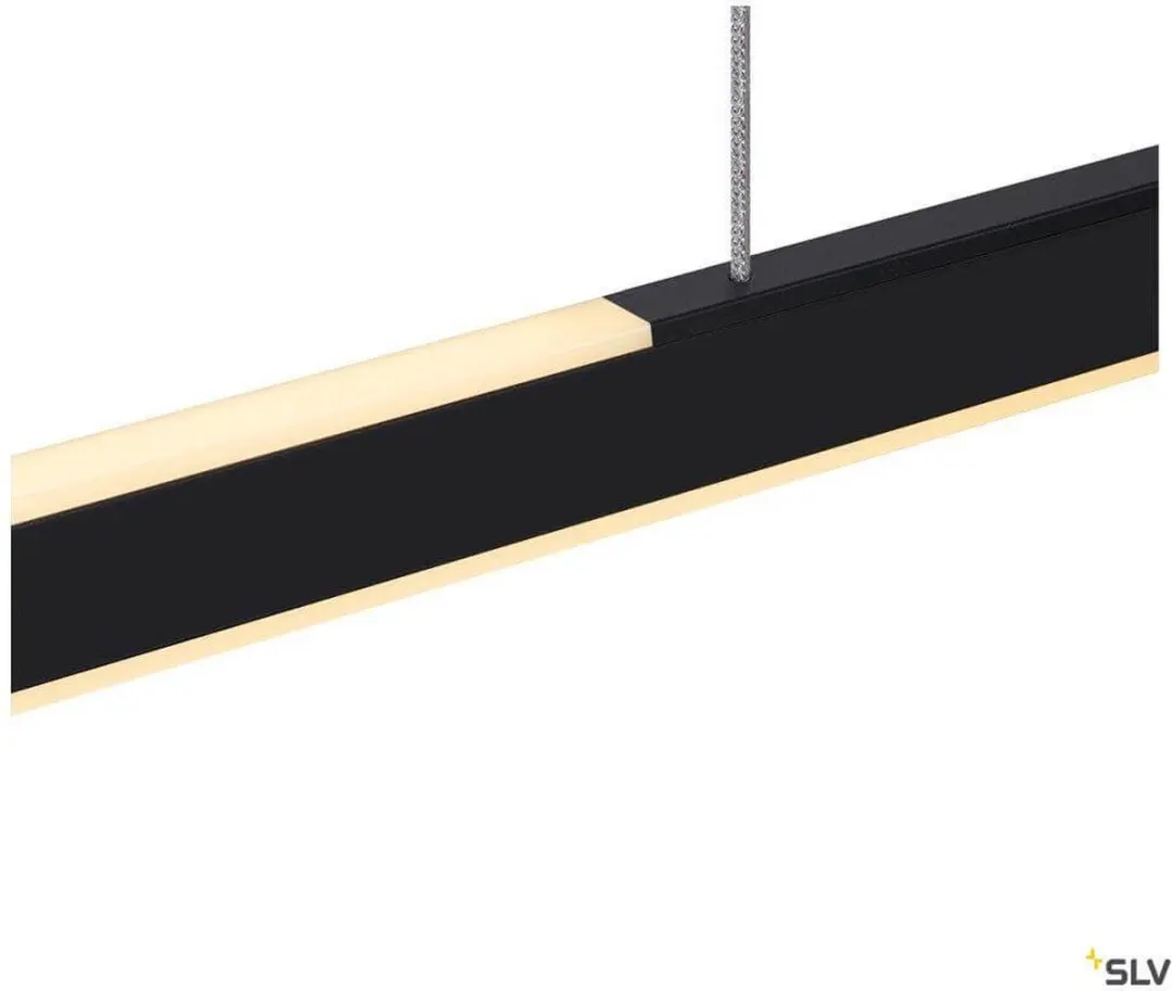 SLV One Linear Hanglamp 2x15W - 140cm - Zwart