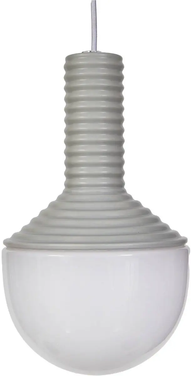 Lucande Hanglamp Keramiek Glas Metaal 36cm - Grijs Opaal