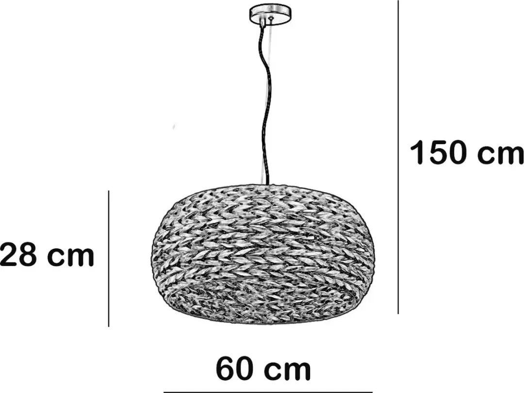 Freelight Hanglamp Tessa Ø60cm - Zeegras Beige