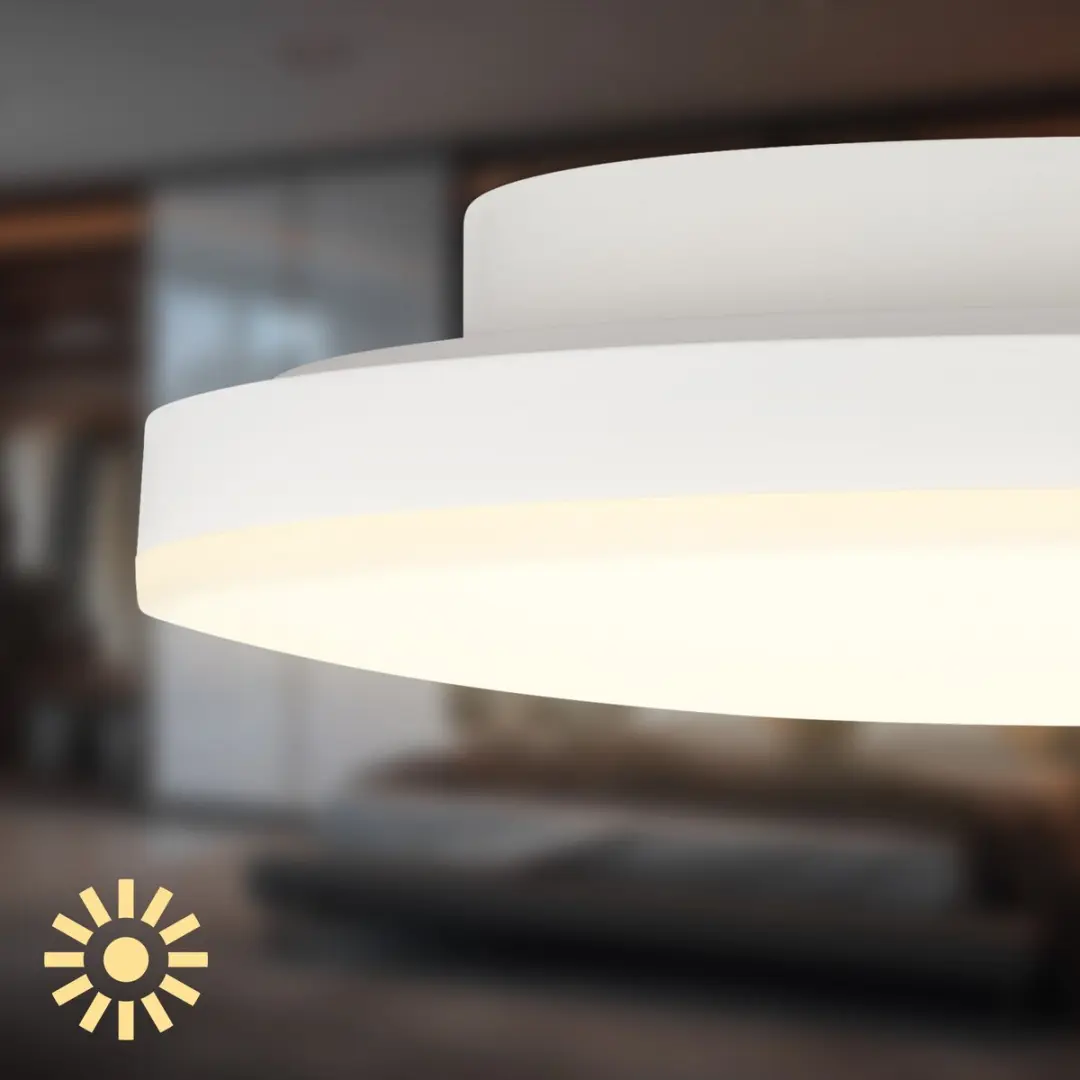 Briloner Stan LED Plafondlamp 24W - Ø22cm - Wit