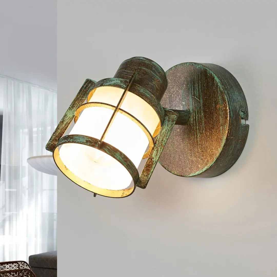 Lindby Wandlamp Glas Metaal 1 Licht E14