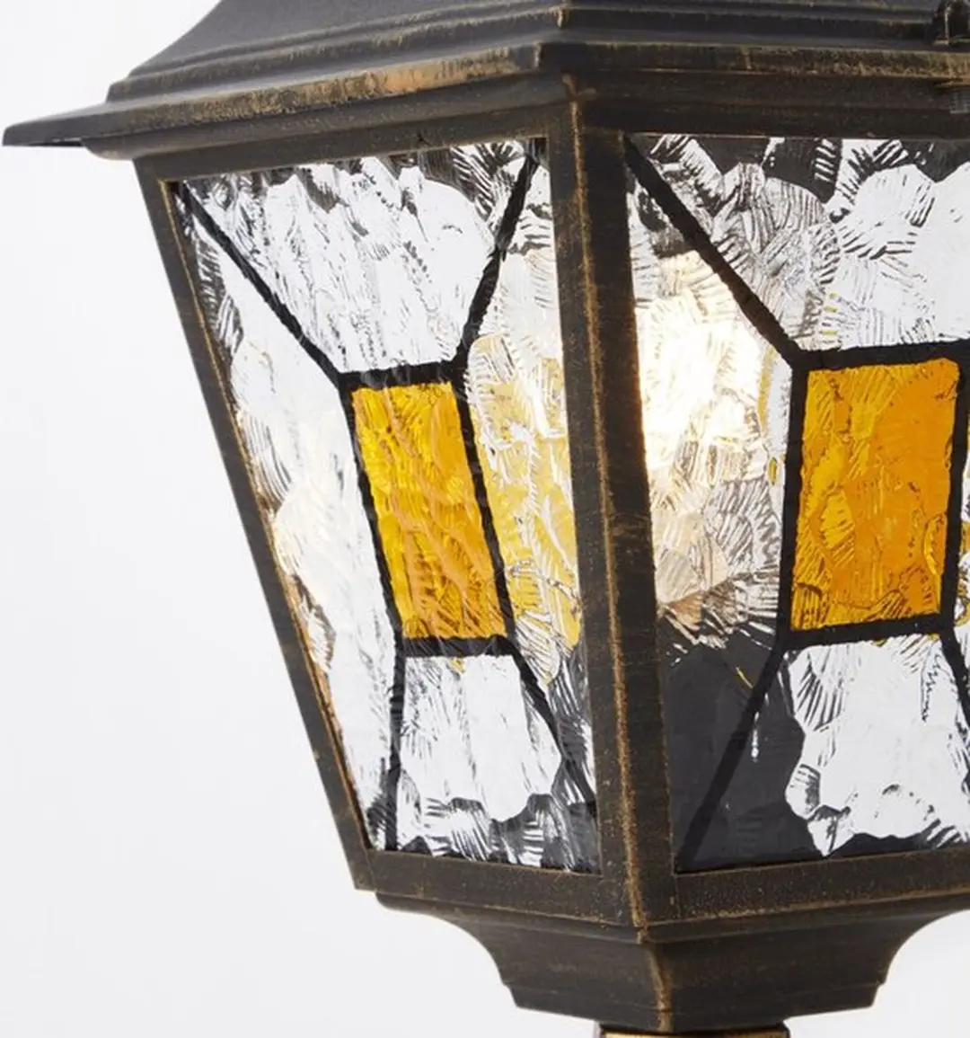 Brilliant Janel Buitenlamp E27 60W - Goud - Zwart