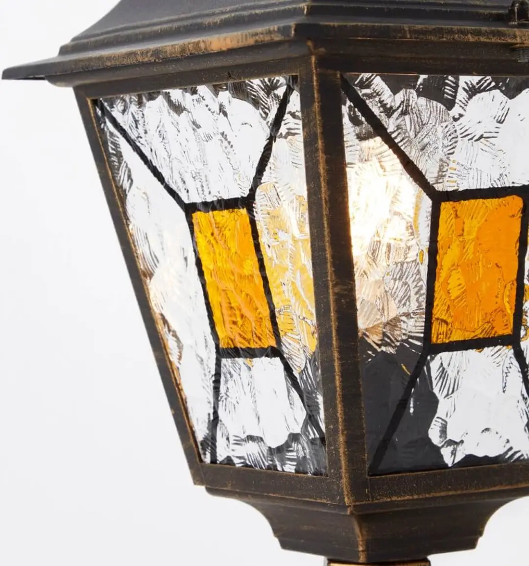 Brilliant Janel Buitenlamp E27 60W - Goud - Zwart