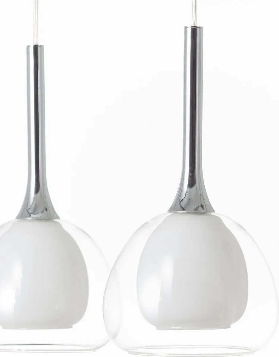 Brilliant Hadan Hanglamp 3-lichts - Zilver - 3x40W