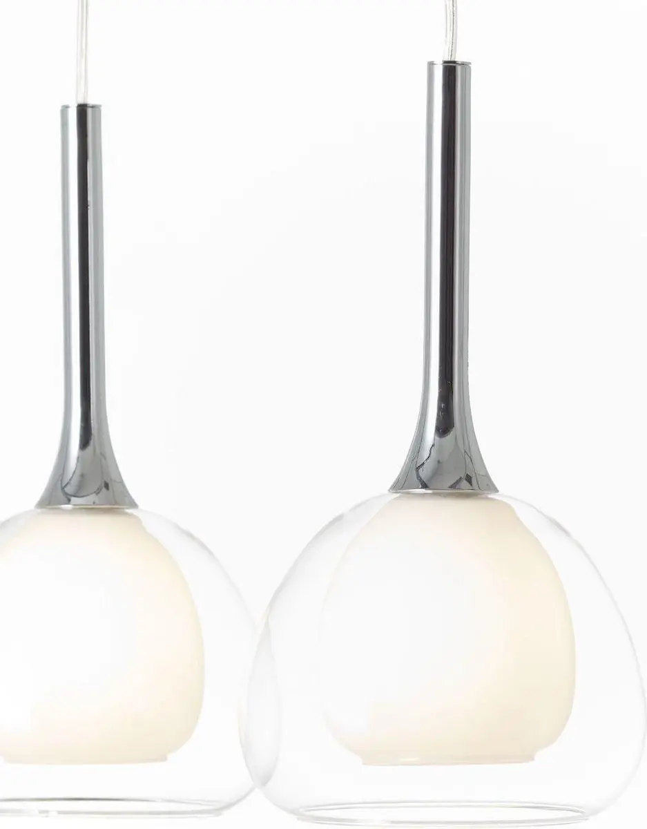 Brilliant Hadan Hanglamp 3-lichts - Zilver - 3x40W