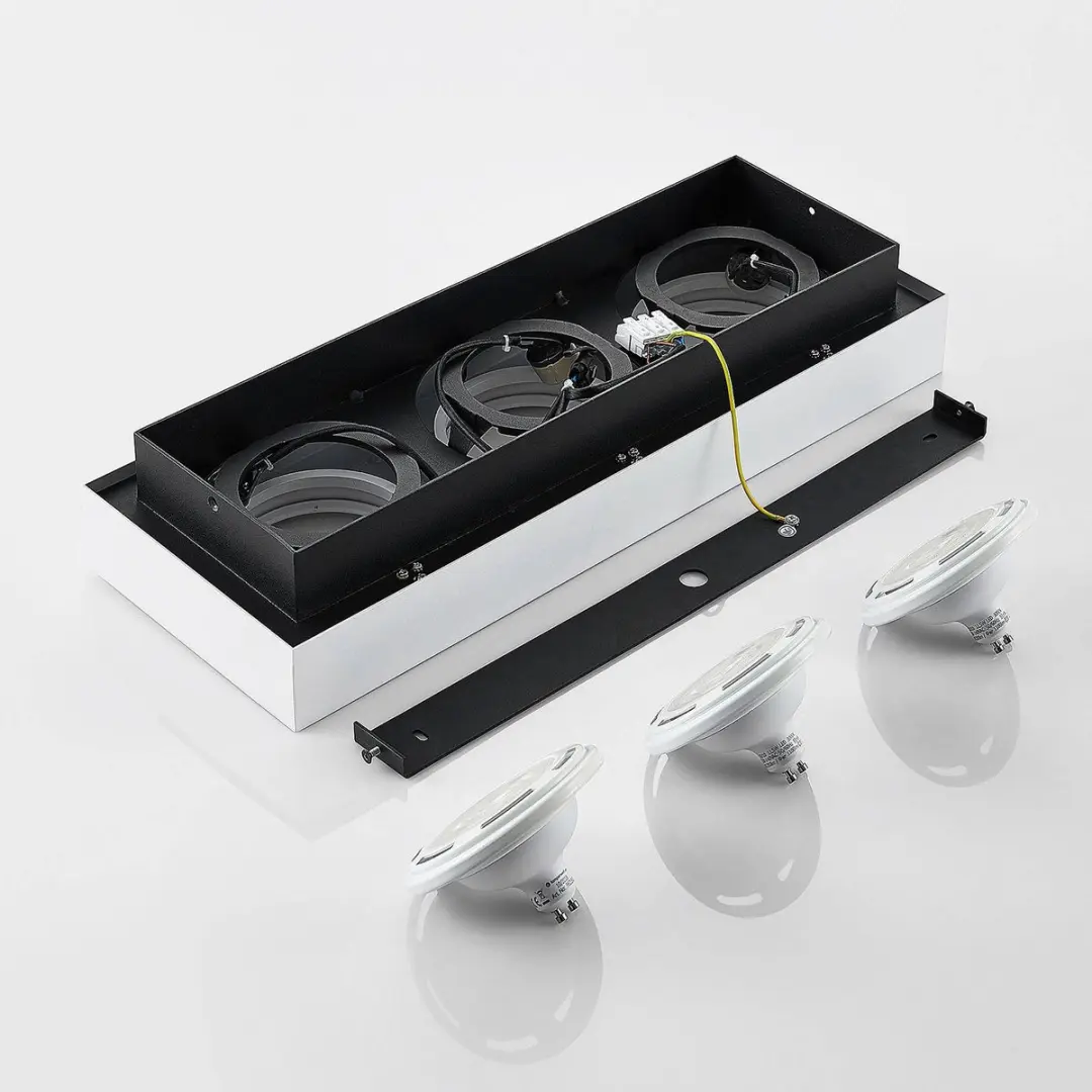 ARCCHIO Plafondlamp 3x GU10 Aluminium - Wit