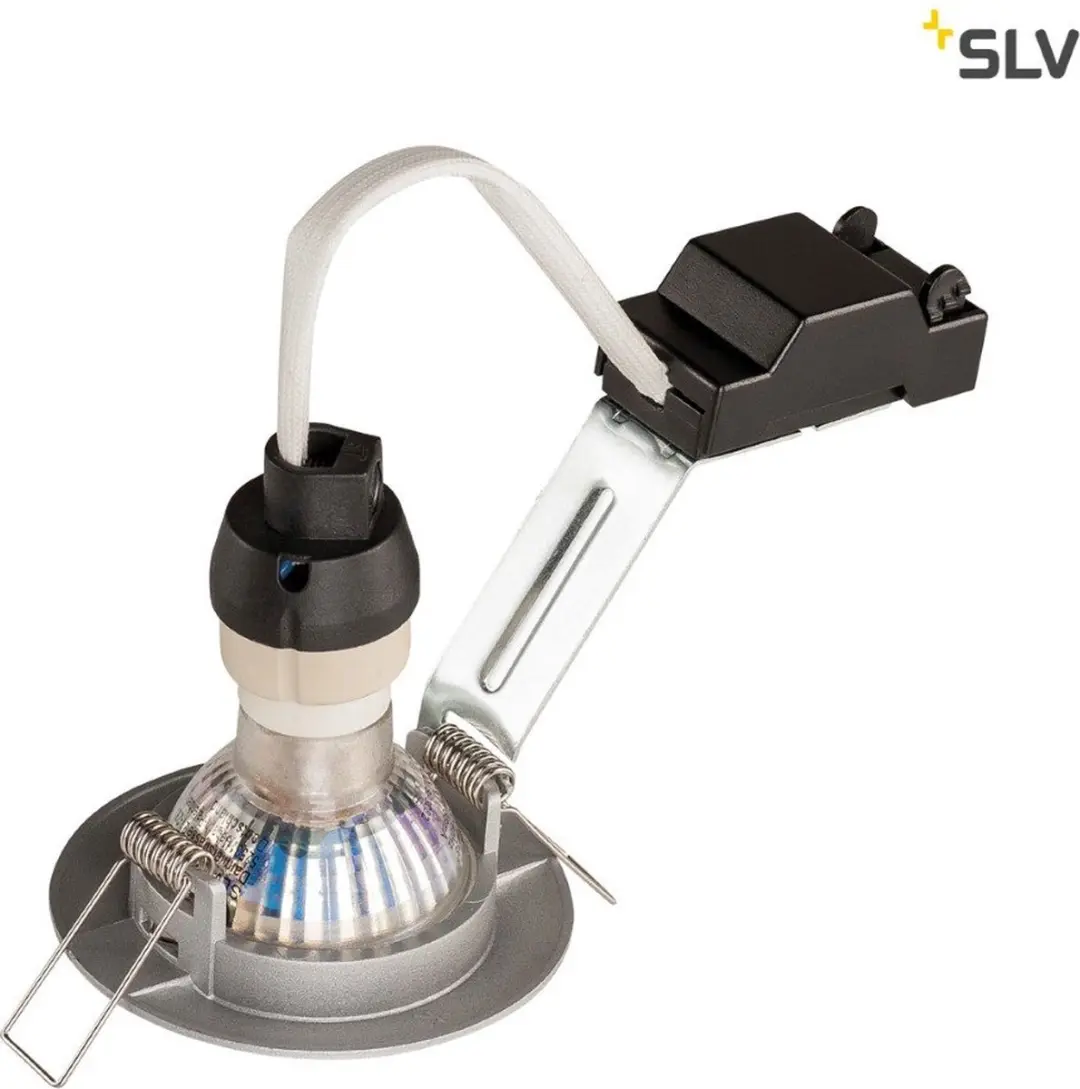 SLV Pika Plafond Inbouwspot - Zilvergrijs