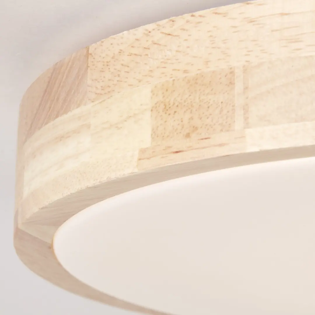 Brilliant Moreen LED Plafondlamp 34cm - Hout - 1300lm - afbeelding 6 van 6