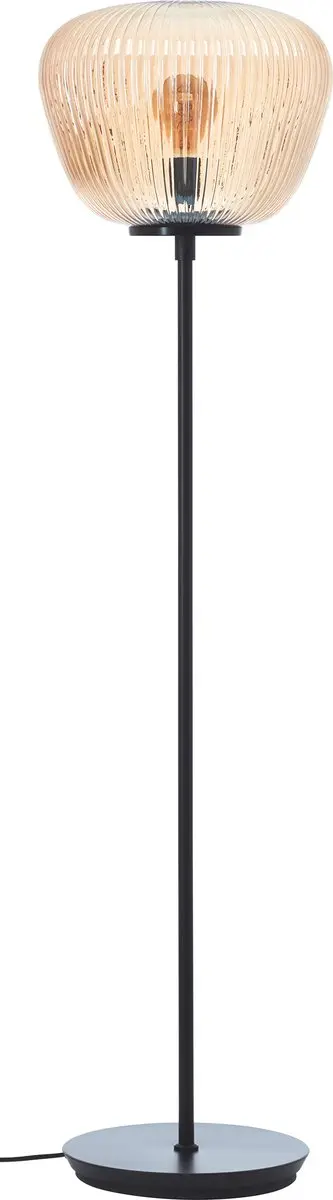 Brilliant Kaizen Vloerlamp - 1xE27 40W - Amber/Zwart